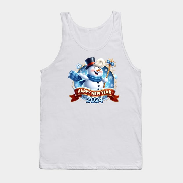 Frosty's Holiday Magic: Celebrate Christmas and Ring in the New Year with Whimsical Designs! Tank Top by insaneLEDP